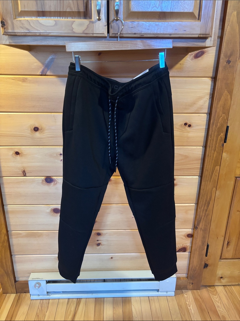 Men's Black Drawstring Jogger Pants